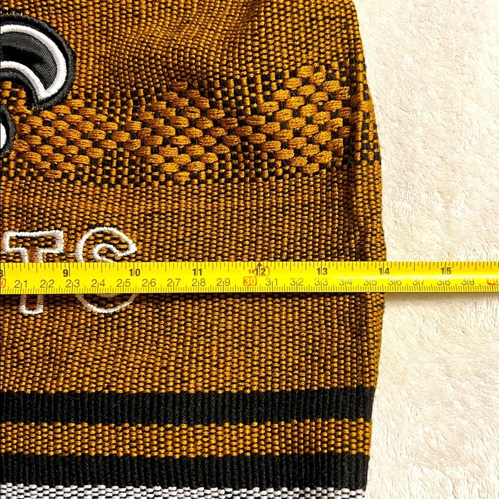 New Orleans Saints Black and Gold Drug Rug Drawstring Backpack. NWOT
